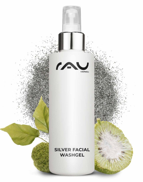 RAU Silver Facial Washgel 200 ml – Gél na čistenie pleti s mikrostriebrom a skorocelom